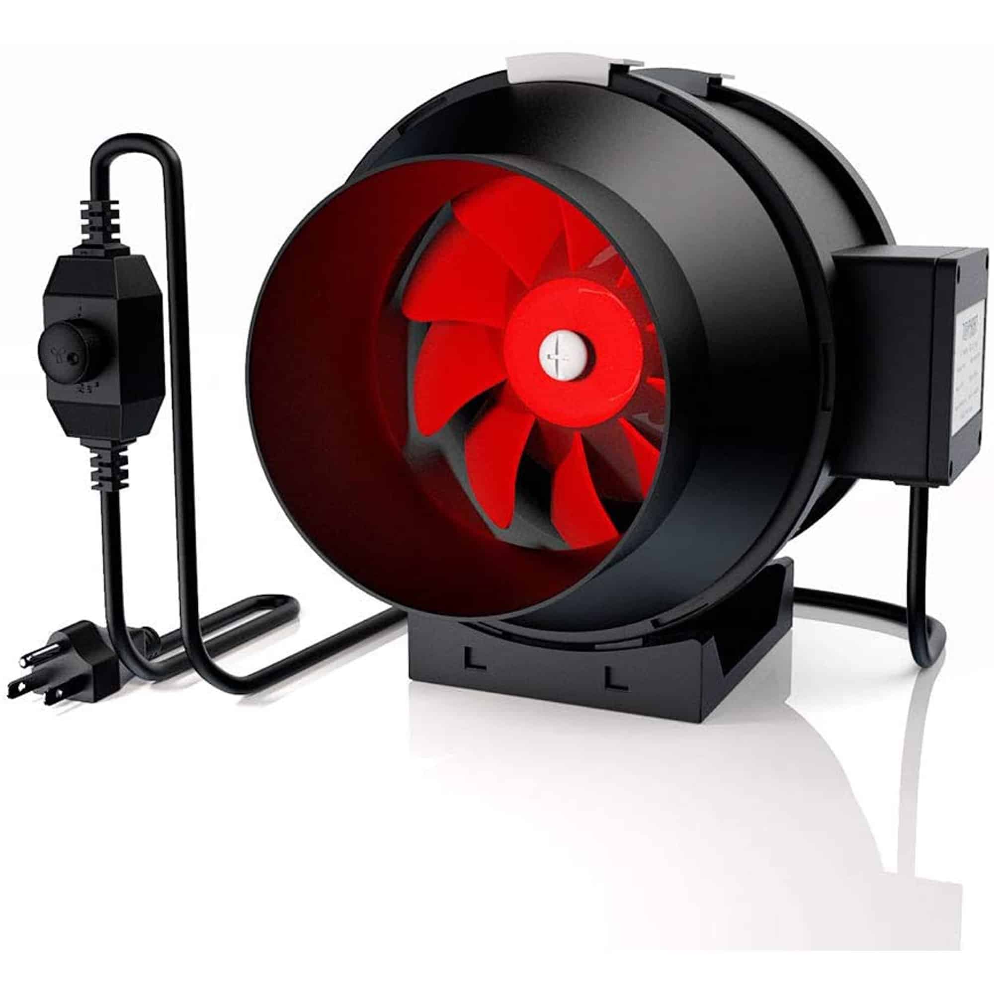 TOPHORT Inline Duct Fan With Variable Speed Controller - Best Exhaust Fan For 3x3 Grow Tent