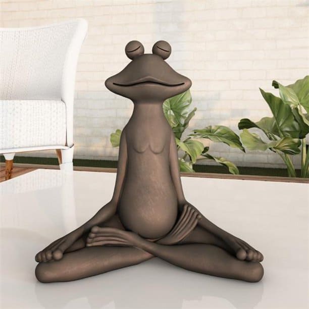 Best Frog Statue For Garden - Meditating Frog Statue For Your Garden Yoga Spot