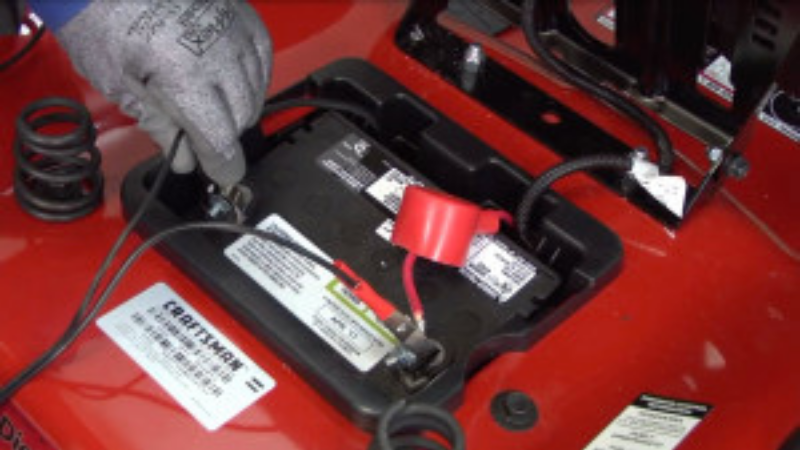 Lawn Mower Battery Is Loosely Connected